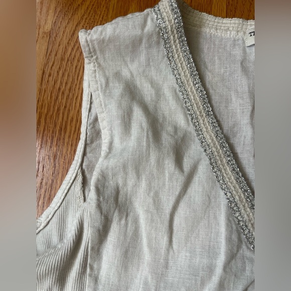 Terzo Millennio Sleeveless Embroidered Linen Dress - Picture 5 of 9